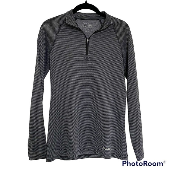 Eddie Bauer Running 1/4 Zip Travex Stripe Pullover | S - Picture 1 of 6